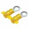 Panduit Ring Terminal, #8 Stud Size, 10 AWG, 600 V, Nylon Insulated, Yellow, 2000 PK PN10-8R-2K - alternate 2